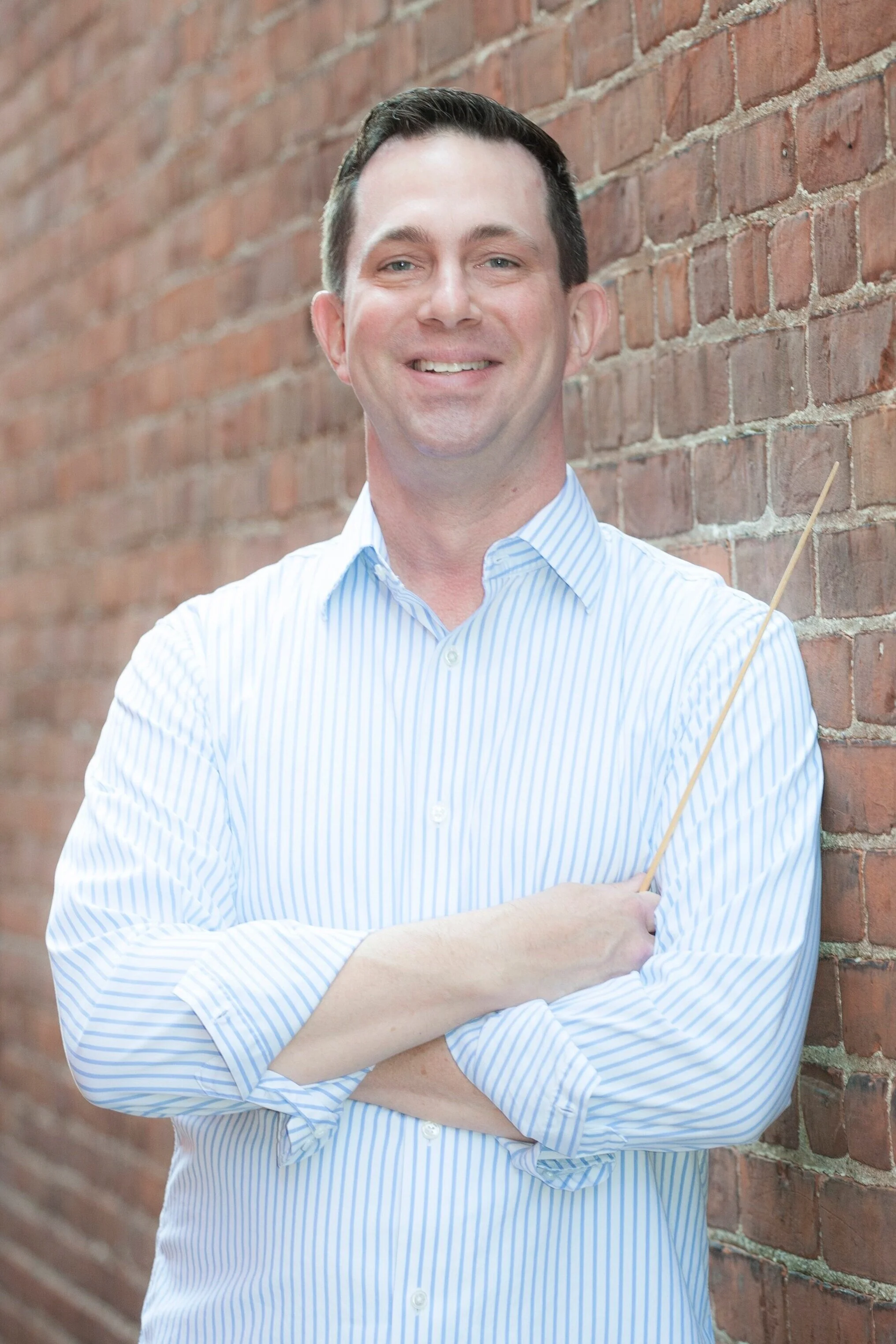 Douglas Droste with baton